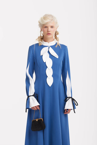 Cocktail Ankle-Length Dress – Blue