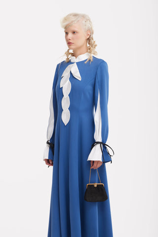 Cocktail Ankle-Length Dress – Blue
