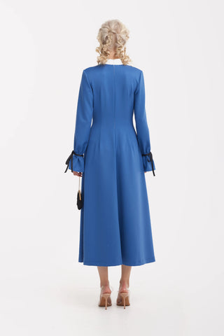 Cocktail Ankle-Length Dress – Blue