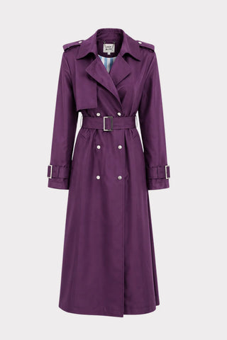 Trench clasic lung cu cordon – mov