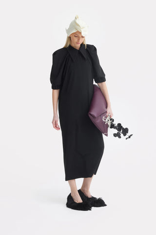 Designer Midi Dress Black