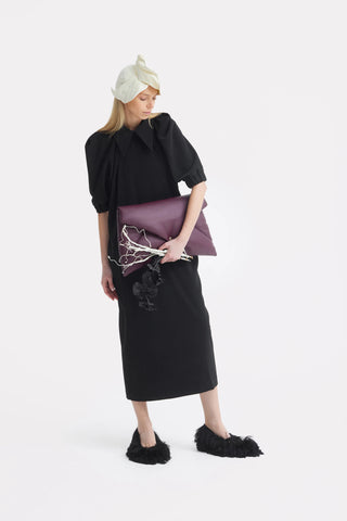 Designer Midi Dress Black