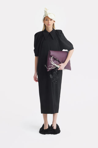 Designer Midi Dress Black