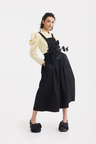 Midi Apron Dress With Adjustable Straps