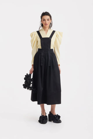 Midi Apron Dress With Adjustable Straps