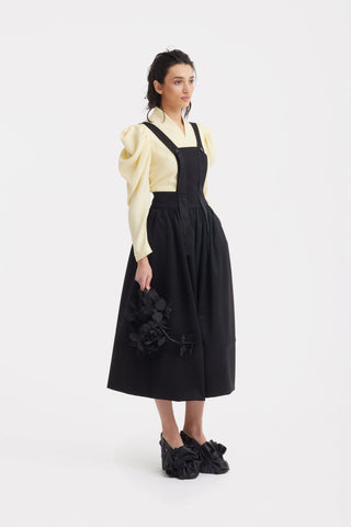 Midi Apron Dress With Adjustable Straps