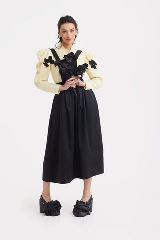 Midi Apron Dress With Adjustable Straps