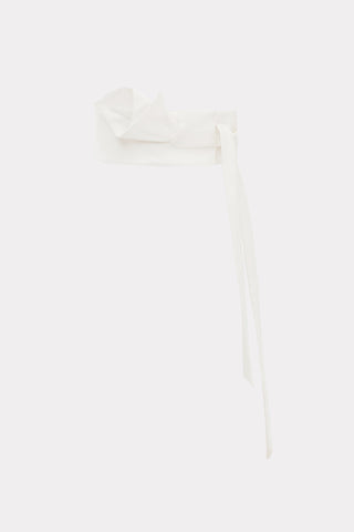 Self Tie Waist Belt Sash White