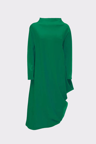 Asymmetrical Jersey Dress Green