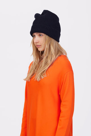 Asymmetrical Jersey Dress Orange