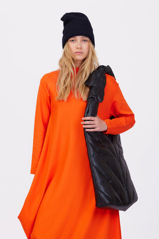 Asymmetrical Jersey Dress Orange