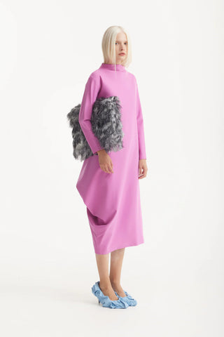 Asymmetrical Jersey Dress Pale Pink