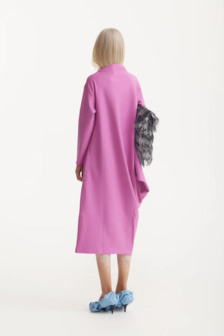 Asymmetrical Jersey Dress Pale Pink