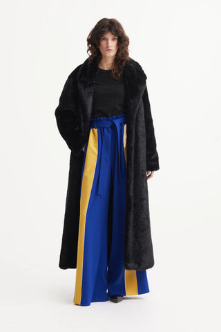 Обтягивающий топ с длинными рукавами из черного люрекса