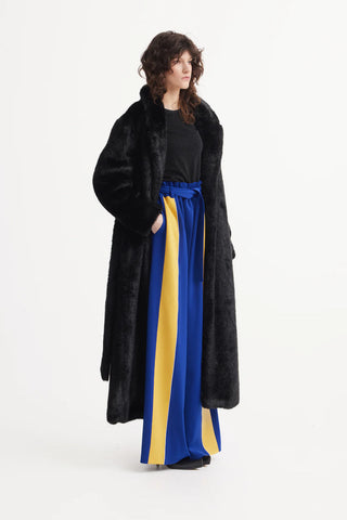 Обтягивающий топ с длинными рукавами из черного люрекса