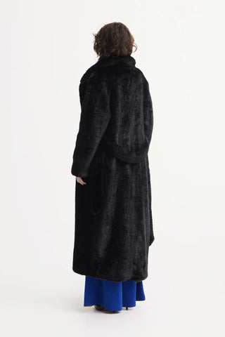 Брюки с высокой талией и широкими штанинами с поясом — синие