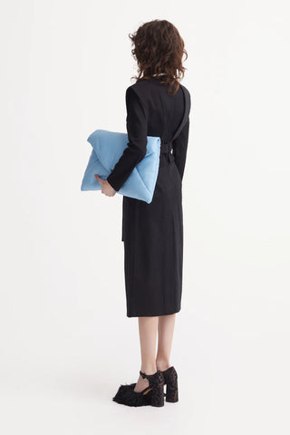 Black Fashion Fitted Midi Dress