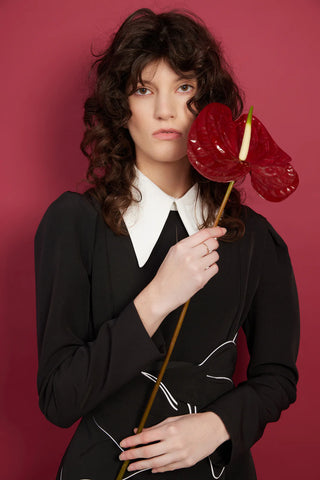 Black Formal Midi Dress