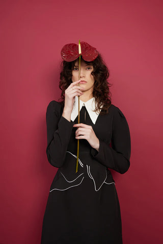 Black Formal Midi Dress