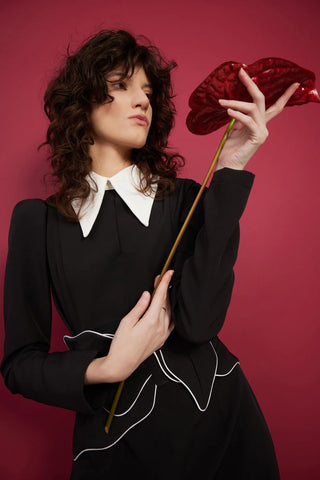 Black Formal Midi Dress