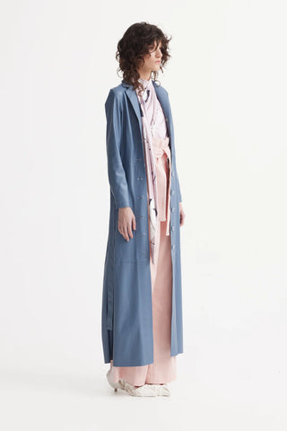 Бархатные брюки с высокой посадкой — нежный персик