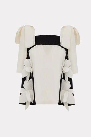 Bustier Blouse With Wide Straps White