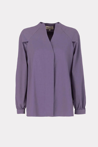 Button Down Long Sleeve Shirt Pale Violet