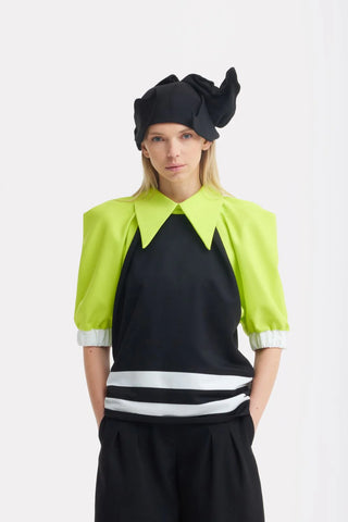 Accesoriu pentru cap – mini pălărie de seară - neagră