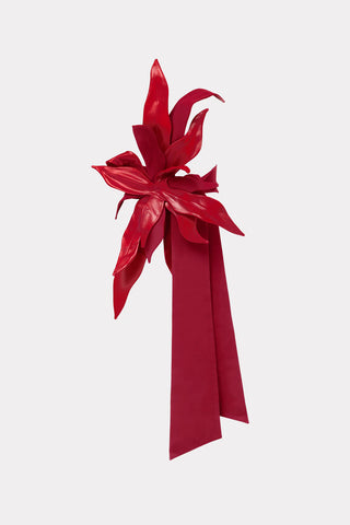 Designer Detail Statement Belt Red