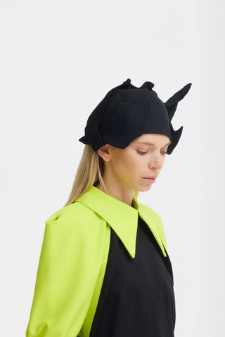 Accesoriu pentru cap – mini pălărie de seară - neagră