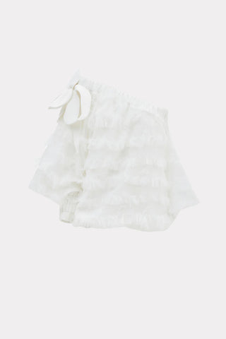 Designer Off-Shoulder Blouse White
