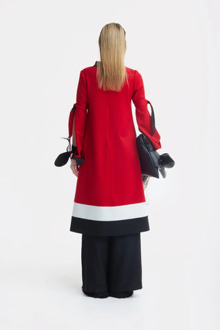 Brățară manșetă din satin de seară – Negru