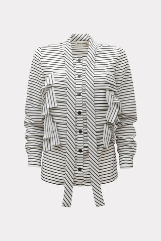 Designer Striped Thin Viscose Shirt