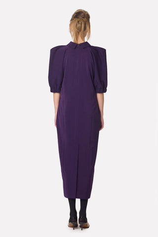Designer Midi Dress Violet