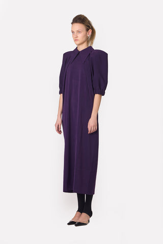 Designer Midi Dress Violet