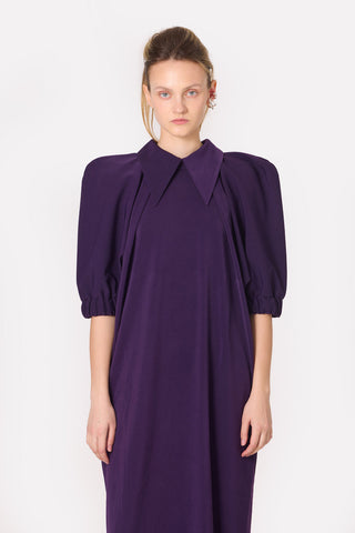 Designer Midi Dress Violet