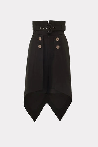Fashion Shorts With Skirt Overlay Black