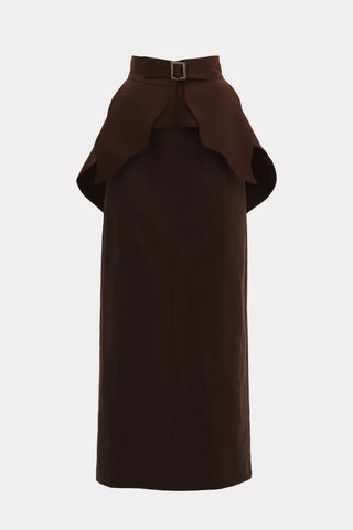 Floor Length High-Waisted Skirt With Separate Belt - Two-Piece Set
