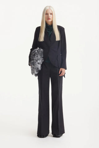  Pantaloni evazați formali negri