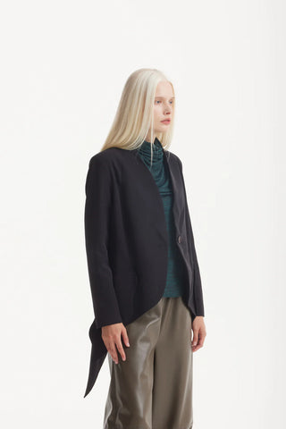 Basic Long Sleeve Top Dark Green