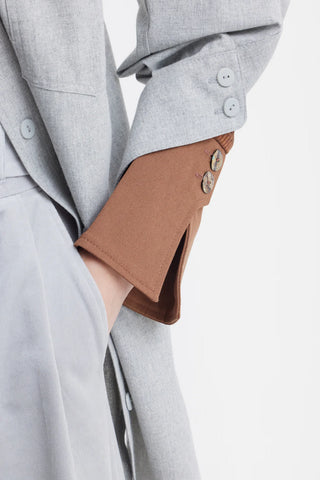 Modern Oversized Cotton Shirt Grey