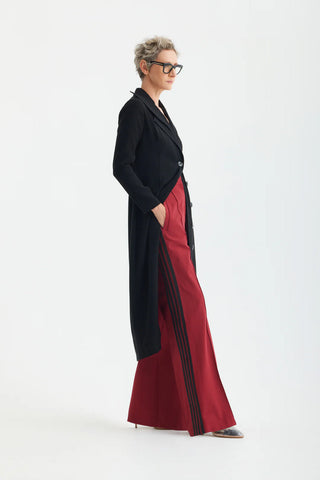 Modern Tailored Long Blazer Dress Black