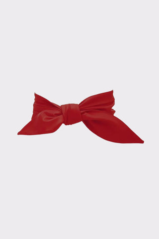 Red Wide Belt Faux Leather