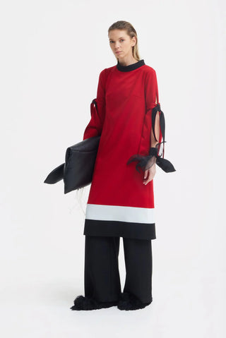 Brățară manșetă din satin de seară – Negru