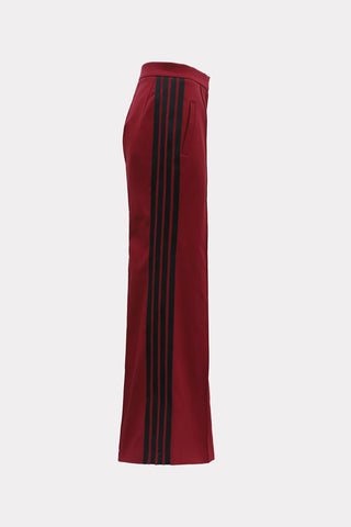 Tailored Sport-Chic Trousers - Red