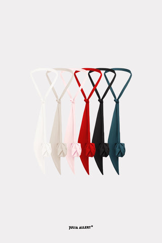 Cravată–curea handmade transformabilă și versatilă – Roz